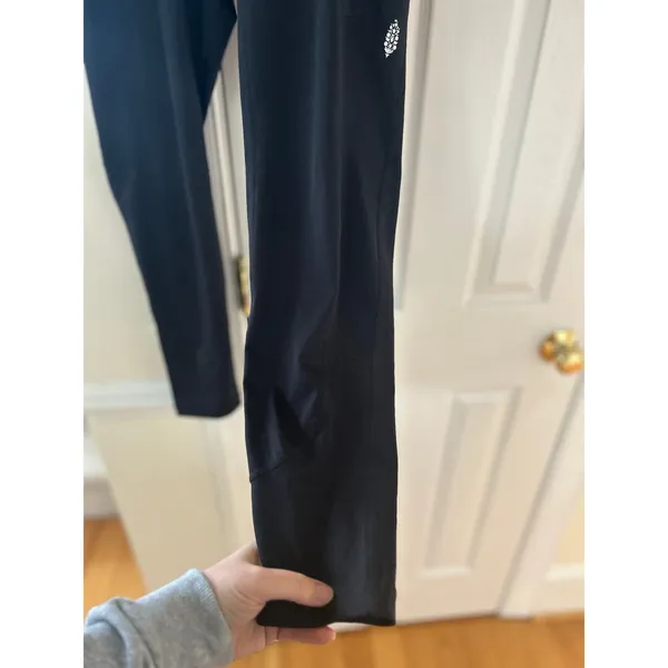 Free People Movement Black Mint Green Criss Cross Band Full Length Leggings - Image 4