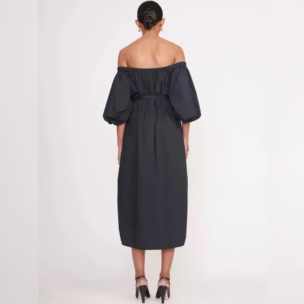 NEW NWT Staud Reese dress in black - Image 2