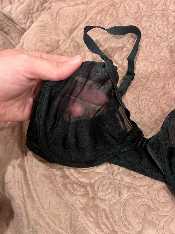 Sheer Black Unlined Bra - Women Intimates & Sleepwear - Image 3