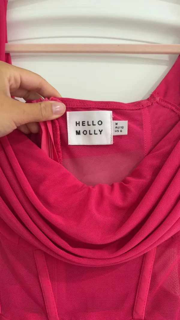 Hello Molly Pink Strapless Mini Dress - Image 3