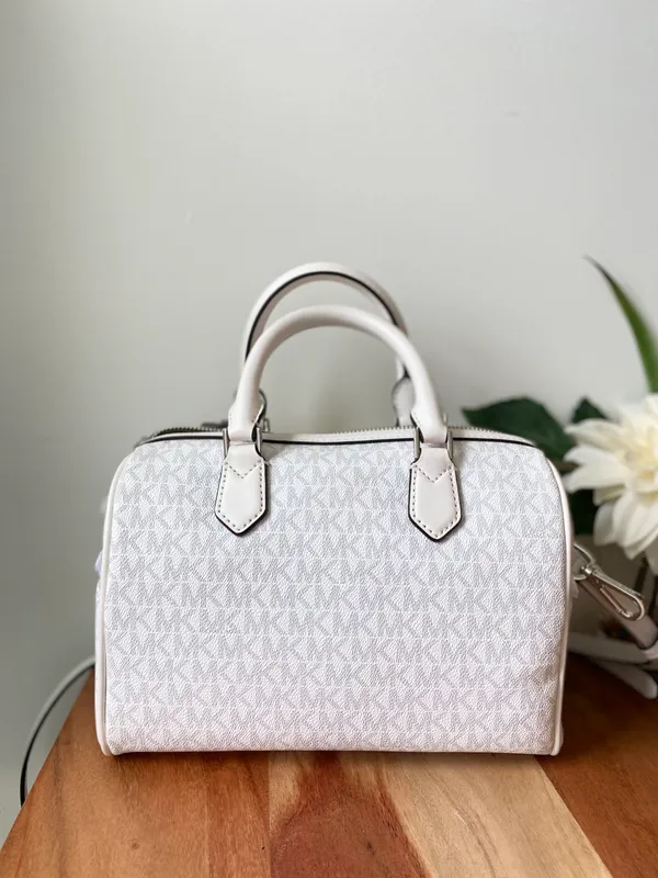 NWT Bedford Small Logo Stripe Satchel Handbag - Image 4