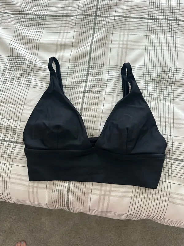 Aerie Black Longline Bikini Top - Image 2