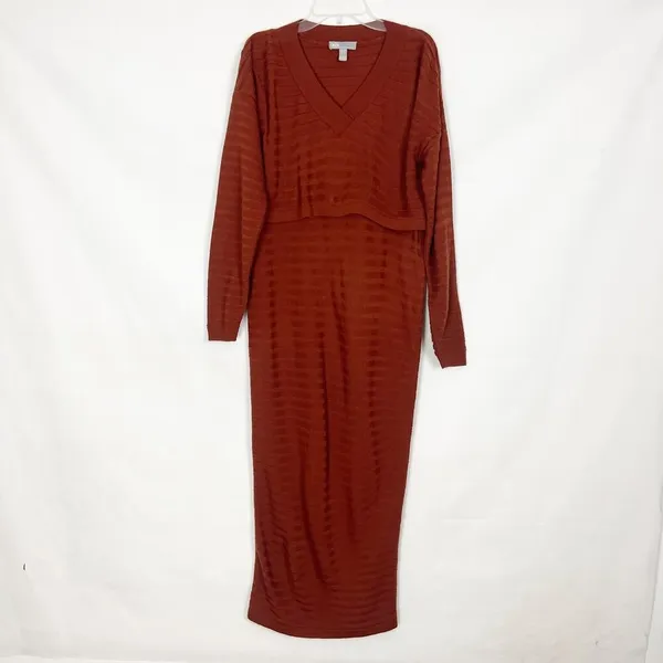 ASOS Pullover Knit Sweater Maxi Dress Size 0 - Image 2