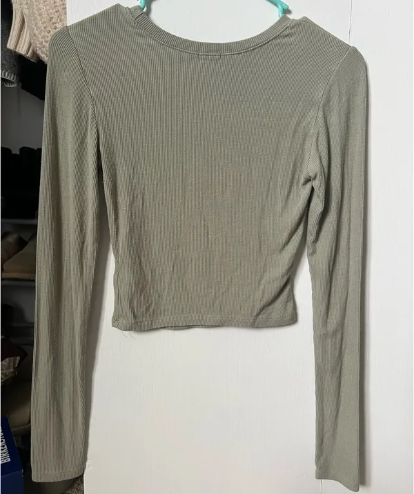 Garage Long Sleeve Ribbed Top - Image 2