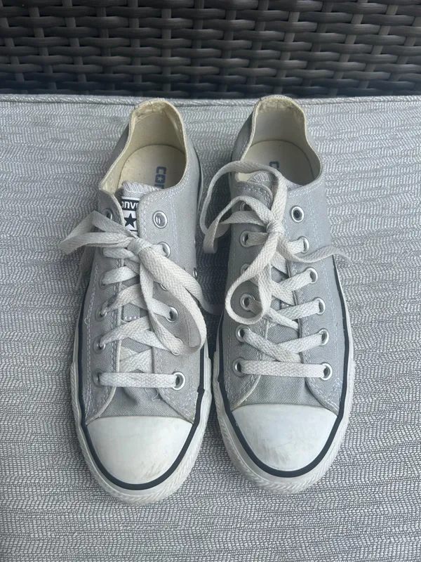 Converse Chuck Taylor All Star Unisex Low Top Grey wolf/white sneakers - Image 5