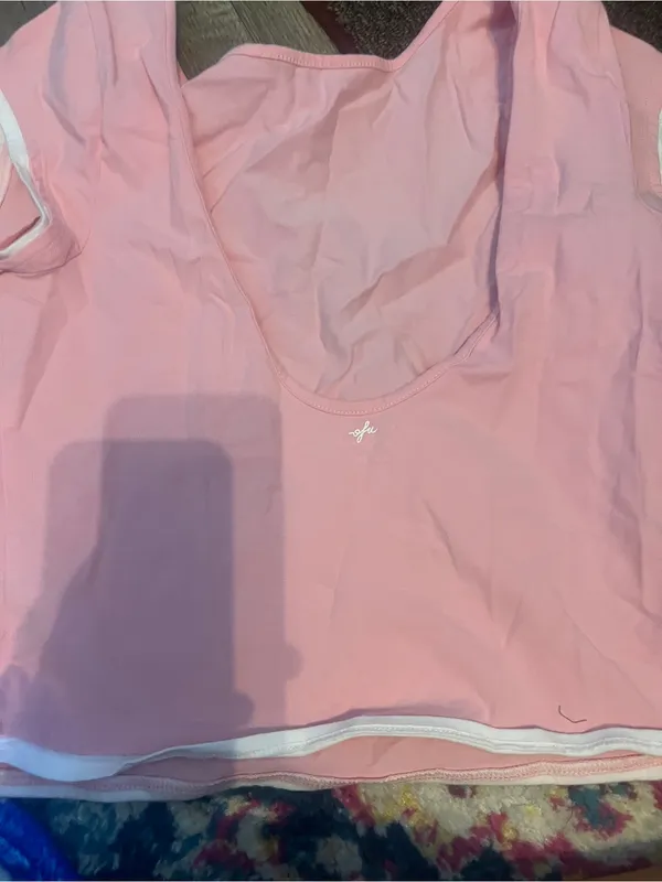 Urban Outfitters Out from under Pink Women's Short Sleeve Scoop Neck Top - Image 10