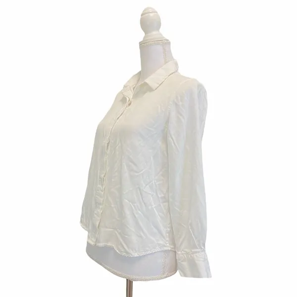 FRANK AND OAK White Button Down Medium Shirt - Image 3
