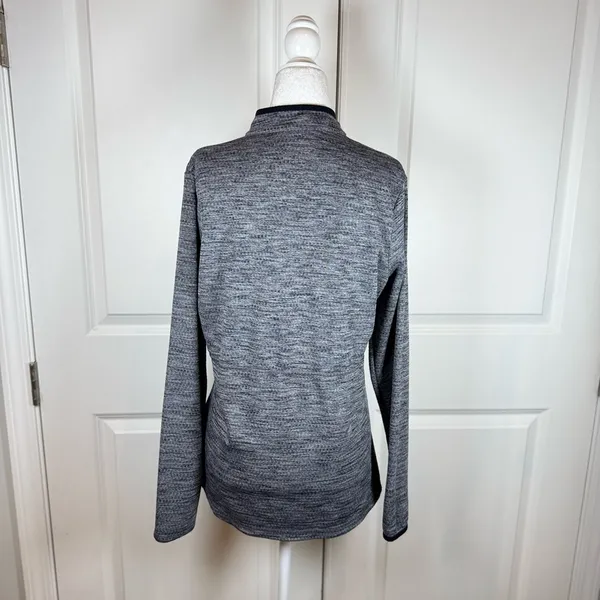 Nike Golf Dri-FIT Thermal Grid Quarter Zip Pullover Athleisure Large Gray - Image 2
