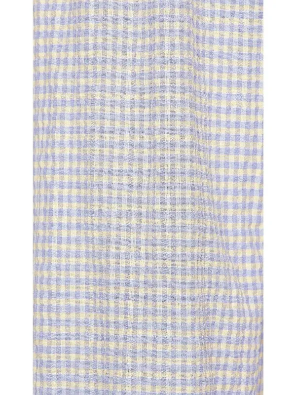 Rays for Days Kelle Cut Out Maxi Dress Coastal Cool Gingham Womens Size Medium - Image 4