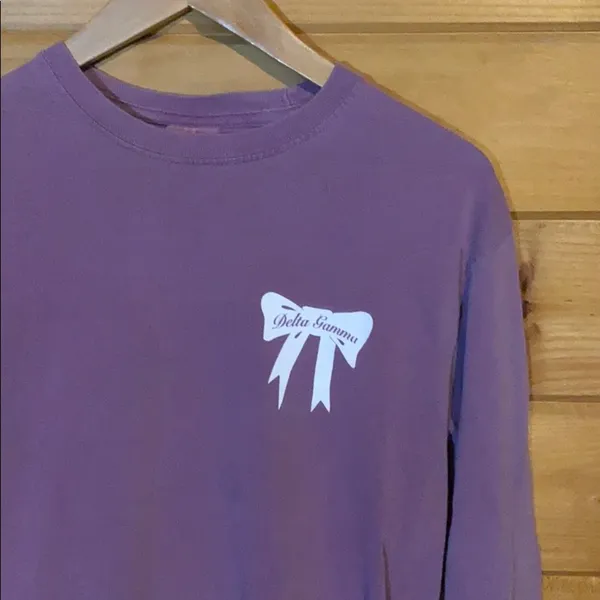 Delta Gamma comfort colors purple long sleeve - Image 2