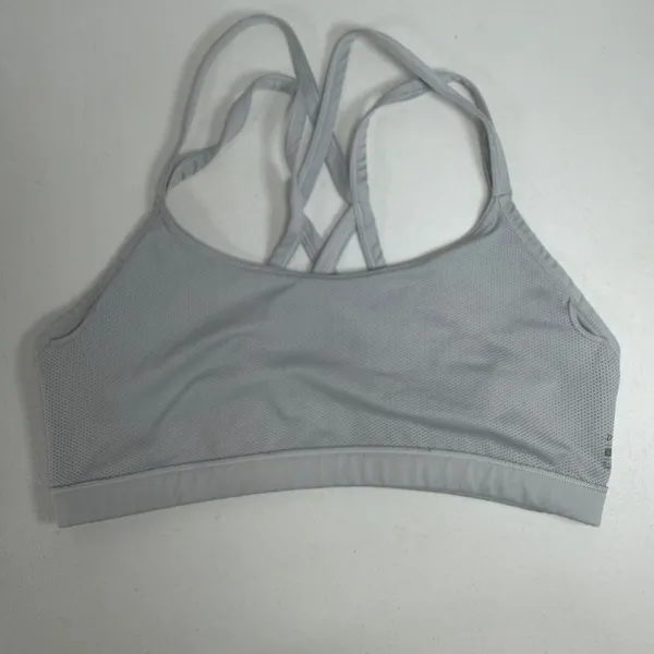 Nike Large Indy Sports Bra Light Grey Dri-FIT Strappy AQ8686-100 Activewear - Image 5
