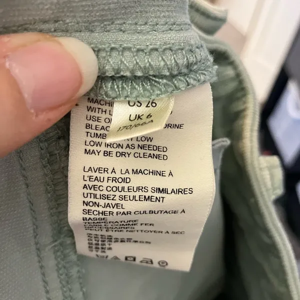 Pilcro and the Letterpress Anthro Mint Green High-Rise Skinny Corduroys Pants - Image 9