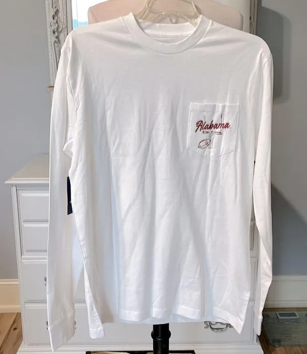 Champion University of Alabama White Long Sleeve Cotton Shirt - Image 2