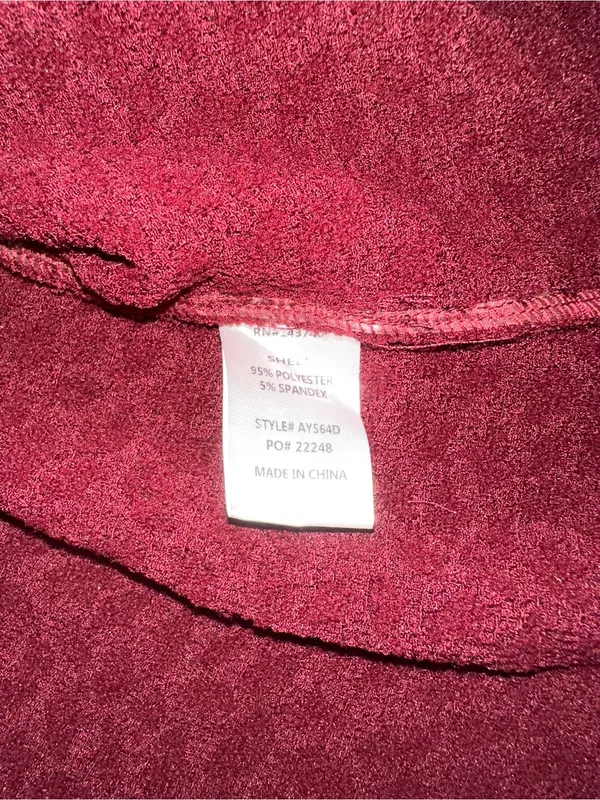 NWT Tuckernuck Hyacinth House Madison Textured Long Sleeve Burgundy Dress MEDIUM - Image 6