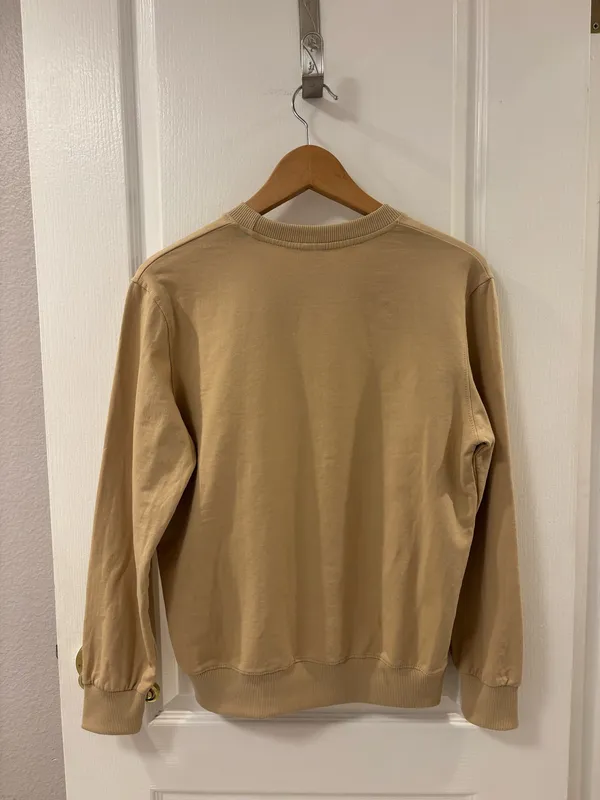 UCI Irvine Anteaters Floral Embroidered Beige Crewneck College Sweatshirt S - Image 3
