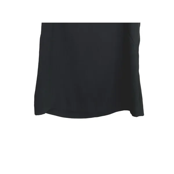 ZARA Perfect Sleeveless Lightweight Blouse Open V Neck Key Hole Back Small Black - Image 4