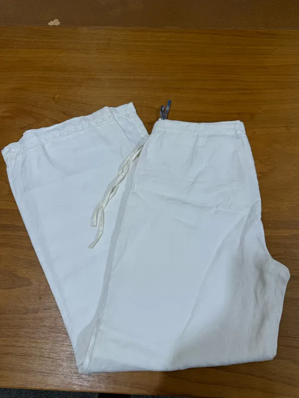 Oasis white linen pants - Image 2