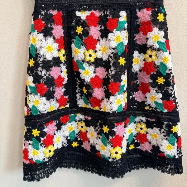 Alice + Olivia Zula Party Mini Dress Size 2 XS Floral Lace Embroidered Cocktail - Image 12