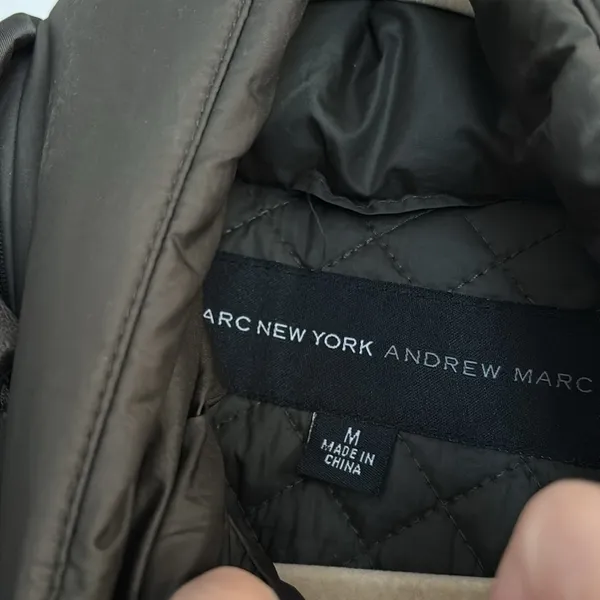 Marc Andrew New York Olive Puffer Coat - Image 3