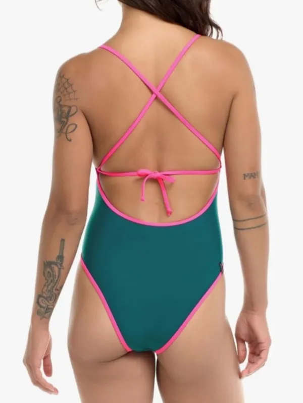 Body Glove Women Devon One Piece Swimsuit with Cutout Front, Green, Size XS, NWT - Image 3