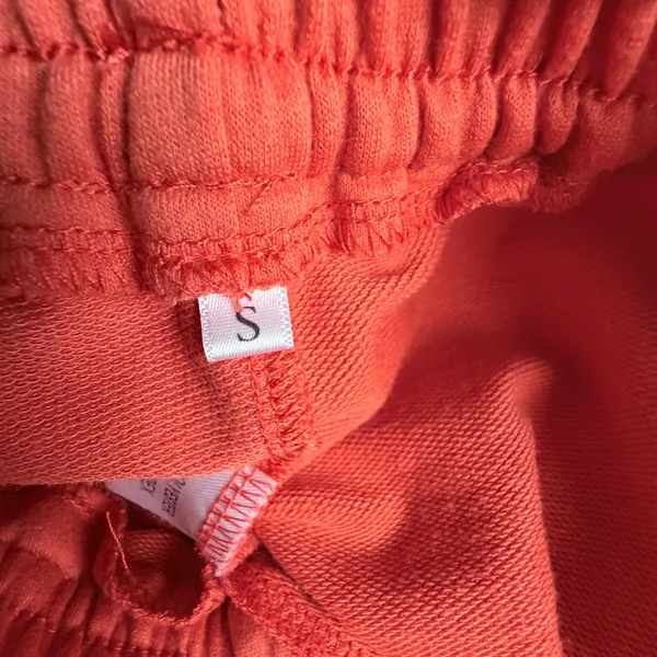 Junior's Sweatpants DIY Small Orange Wide Leg Distressed Raw Activewear Grunge - Image 6