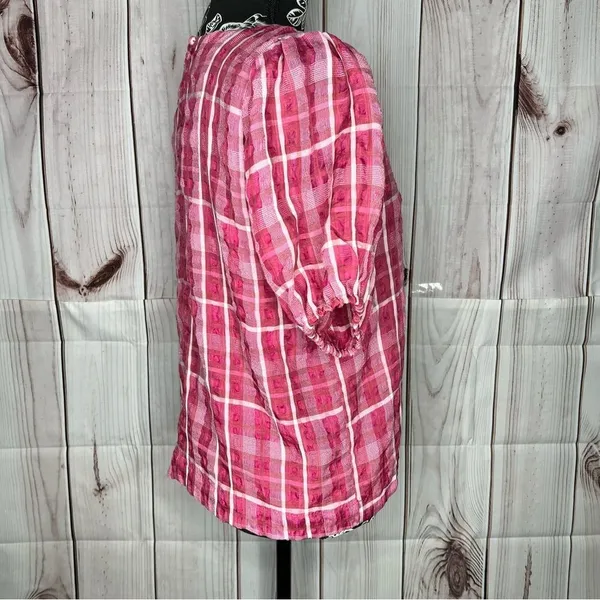Madewell Plaid puff sleeve top - Image 8