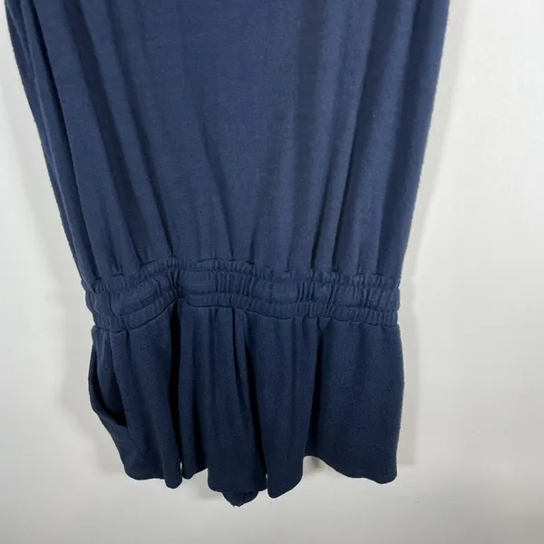 Wilfred Free Womens Knit Lounge Romper Short Blue Drawstring Size‎ Small Casual - Image 7