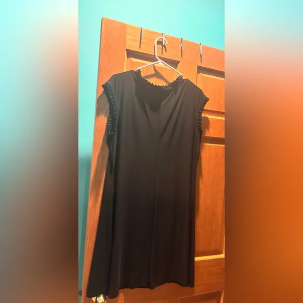 Annalee + Hope Black Sleeveless Ruffle Short Dress Size XL - Image 3