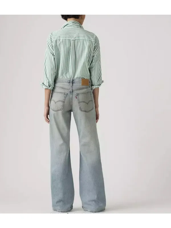 New Levi's 29X31 Premium Loose Boot Women's Jeans Off Roading Medium Wash - Image 3