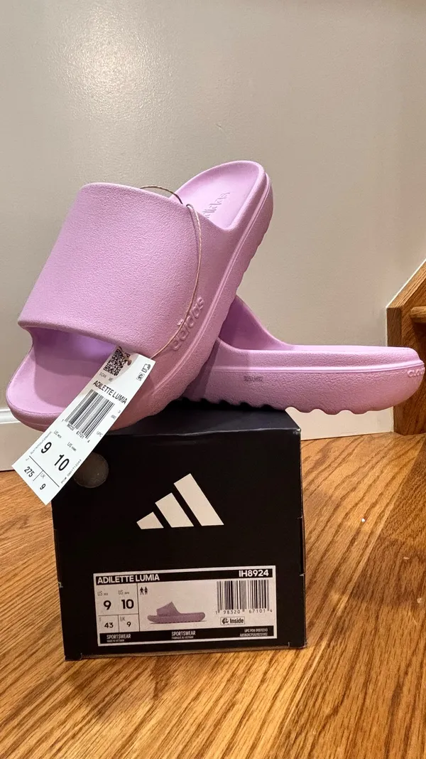 Guaranteed Authentic adidas Adilette Lumia Slides in Bliss Lilac Women:10 Men:9 - Image 7