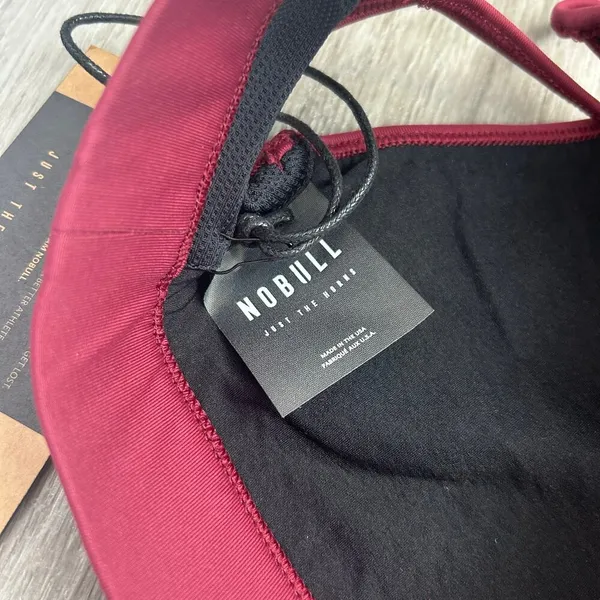NWT NoBull Cabernet Deep Red Halter Sports Bra High Support Size XS - Image 6