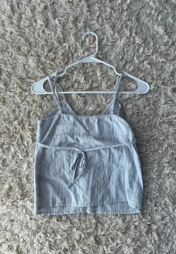 John Galt Babydoll Tank Top light blue - Image 4