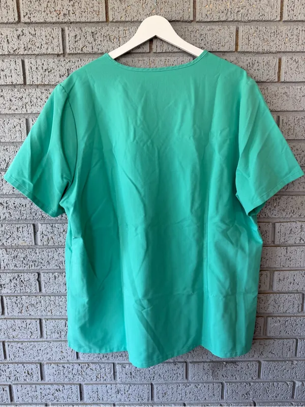 FIGS SURGICAL GREEN CATARINA Scrub Top Size XXL Hospital Uniform Nurse - Image 4