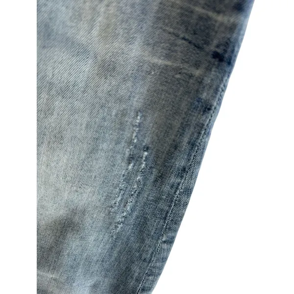 Miss Me Jeans Size 27 Womens Mid Rise Easy Crop Blue Distressed Embellished - Image 10
