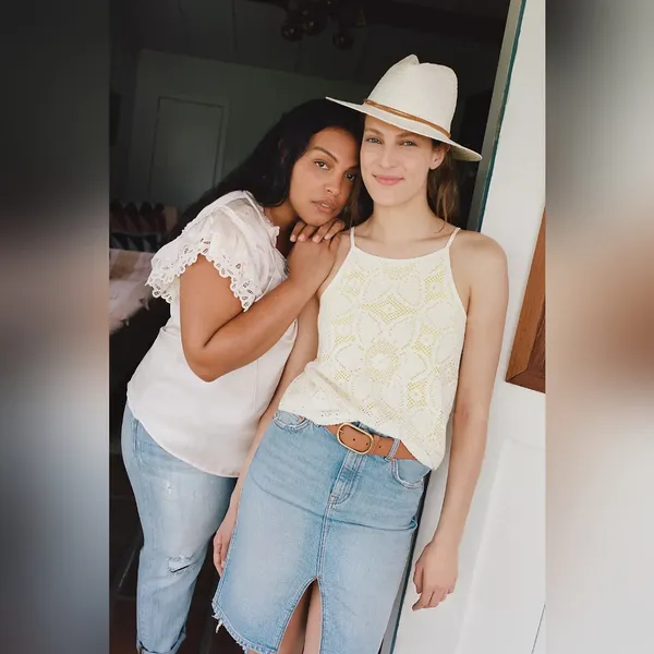 Anthropologie Cosette Top Size S Yellow White - Image 3