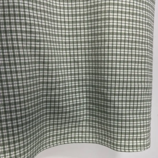 John Galt Plaid Shift Dress Mini White Gingham Preppy Pistachio Green Picnic - Image 5
