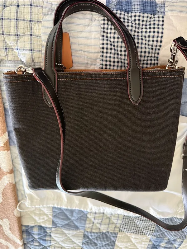Coach Willow 24 Black Denim - Image 7