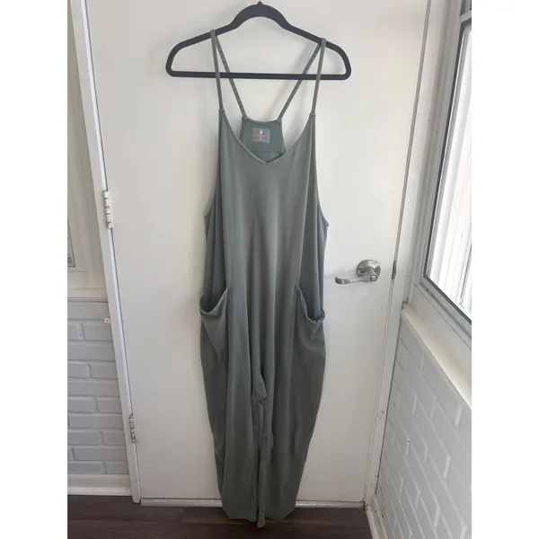 FP Movement Free People Hot Shot Onesie Medium jumpsuit oversized boho gorpcore - Image 2