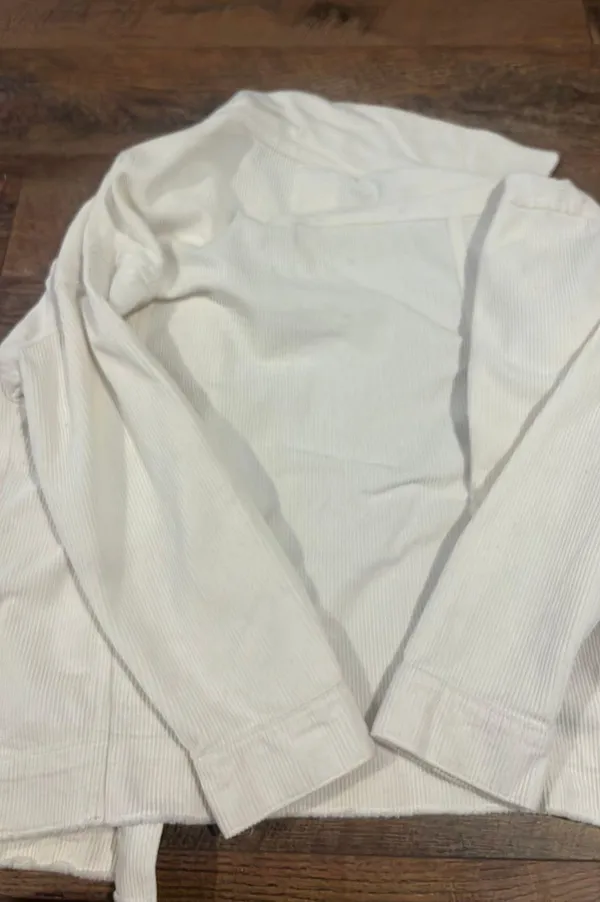 tgla corduroy jacket white Size M - Image 2