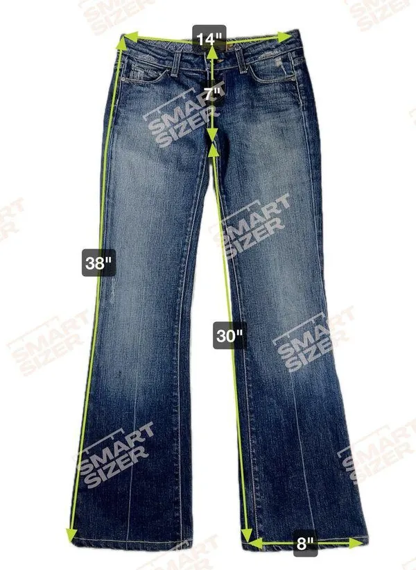 Paige Premium Denim Laurel Canyon Low Rise Bootcut Medium-Dark Jeans Size 26 - Image 7