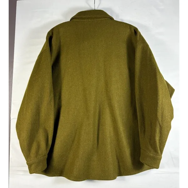 Shirtworks basic womens wool‎ hunter green jacket button down 1X - Image 2
