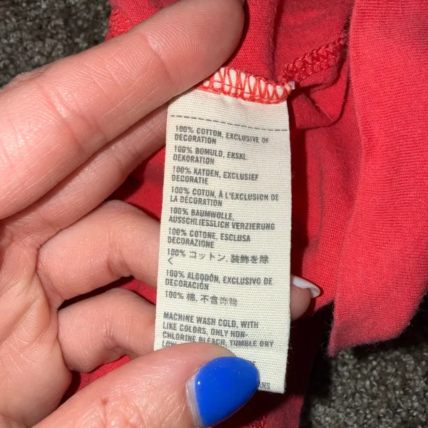 Abercrombie‎ & Fitch Babydoll Tank Top Womens Medium Red Excellent Tie Front Tie - Image 4