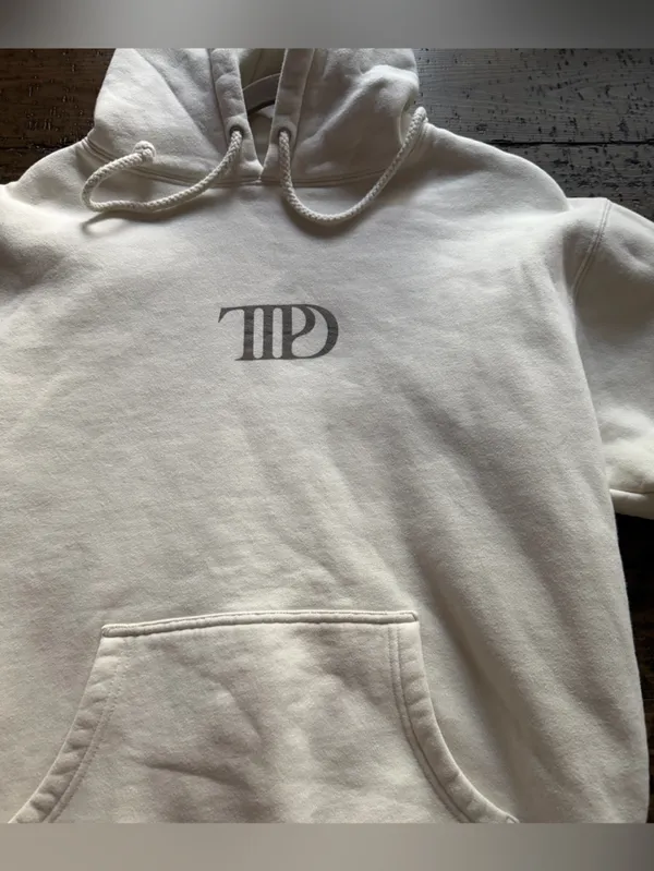 Taylor Swift TTPD The Manuscript Edition Cream Hoodie - Size M - Image 9