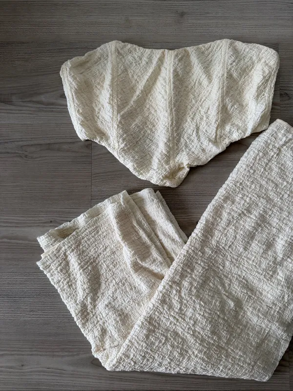 Sabo Skirt Gauze Corset Tube Top & Maxi Skirt - Image 3