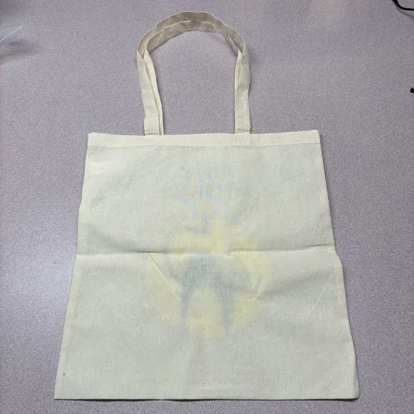 Hand Painted Black Cat Halloween Cotton Tote Bag - Image 6