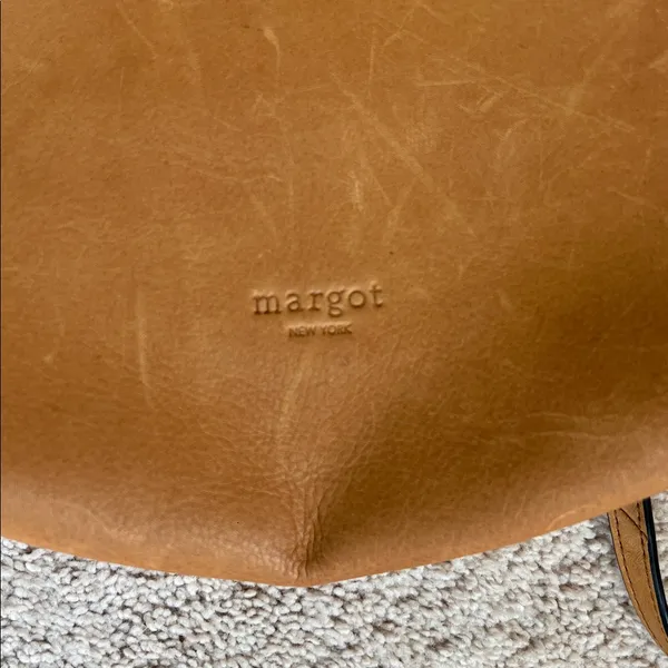 margot New York leather‎ backpack purse Tan - Image 3