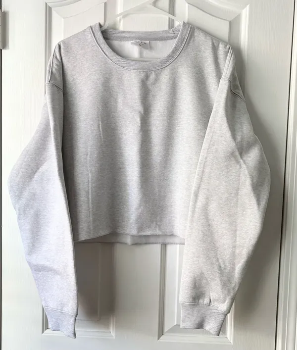 Cropped Sweater M Gray Size M - Image 2
