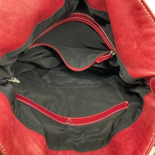 Tignanello‎ Bag, Debut Red Clutch, Croc Embossed Crossbody, Black Pouch - Image 4