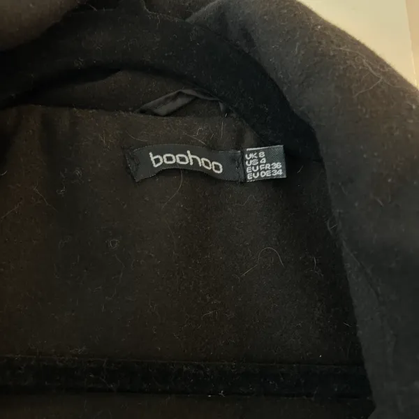 black winter fall coat the perfect boxy oversized fit - Image 2