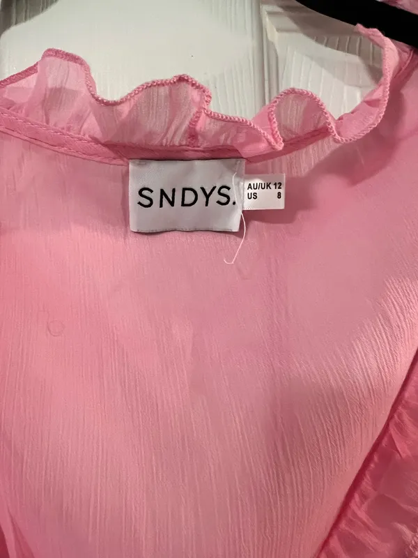 Revolve SNDYS Pink Sheer Top - Image 2